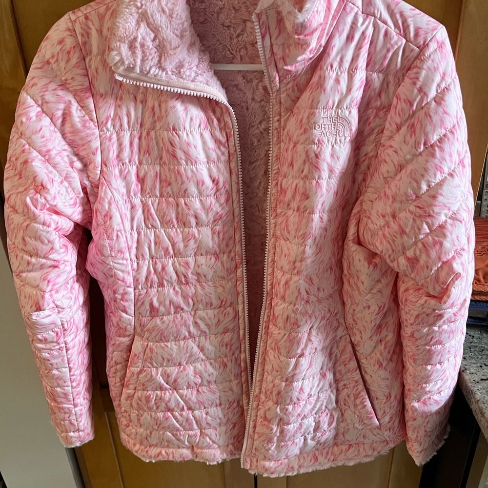 THE NORTH FACE REVERSIBLE MOSSBUD SWIRL JACKET GIRLS' (FOR KIDS, FITS WOMEN)
